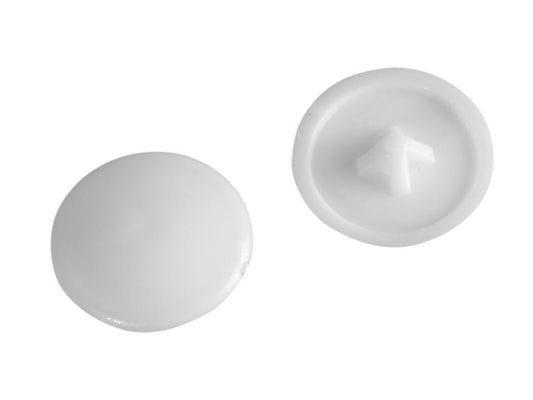 ForgeFix Pozi Compatible Cover Cap White No.6-8 Bag 100 FORPCC0M