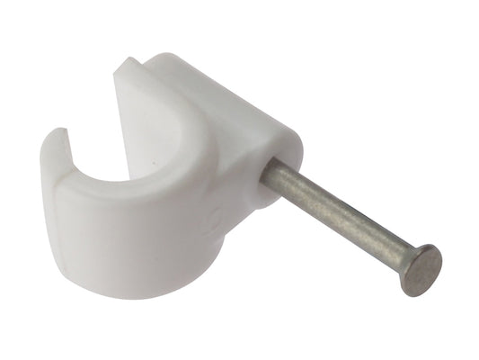 ForgeFix Pipe Clip with Masonry Nail 11mm Box 100 FORPCMN11