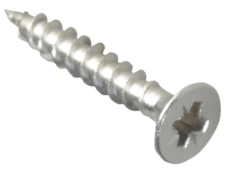 ForgeFix Multi-Purpose Pozi Compatible Screw CSK ST S/Steel 4.0 x 25mm Box 200 FORPOZI425S