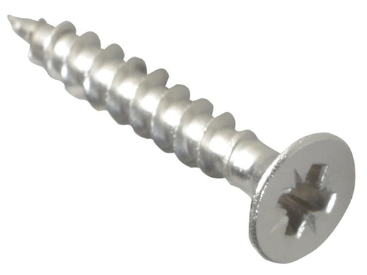 ForgeFix Multi-Purpose Pozi Compatible Screw CSK ST S/Steel 4.0 x 25mm Box 200 FORPOZI425S