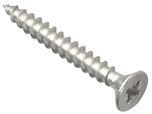 ForgeFix Multi-Purpose Pozi Compatible Screw CSK ST S/Steel 5.0 x 40mm Box 200 FORPOZI540S