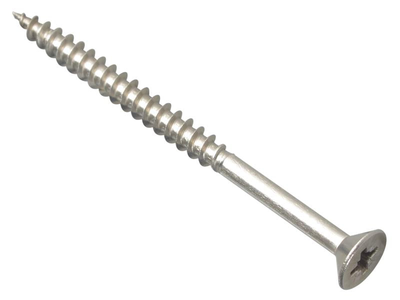 ForgeFix Multi-Purpose Pozi Compatible Screw CSK ST S/Steel 5.0 x 70mm Box 100 FORPOZI570S