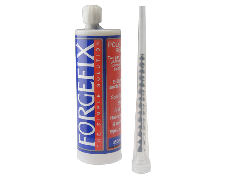 ForgeFix Chemical Anchor Polyester Resin 380ml Box 1 FORRESIN380