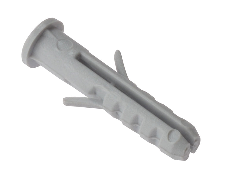 ForgeFix Nylon Wall Plug Rimmed M6 x 30mm Bag 100 FORRMD630M