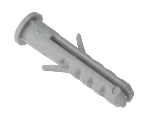 ForgeFix Nylon Wall Plug Rimmed M10 x 50mm Bag 50 FORRMD1050M
