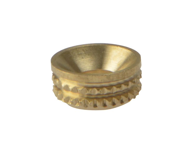 ForgeFix Screw Cup Sockets Solid Brass Polished No. 8 Bag 100 FORSCS8BM