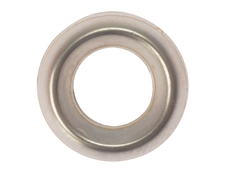 ForgeFix Screw Cup Washers Solid Brass Nickel Plated No.10 Bag 200 FORSCW10NM