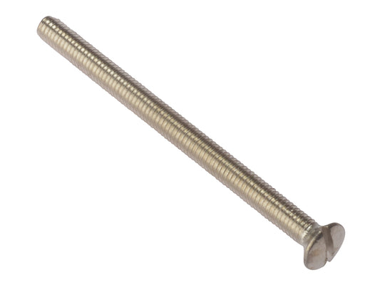 ForgeFix Socket Screw Slotted Raised Head Nickel Plated 3.5 x 50mm Bag 100 FORSS3550NPM