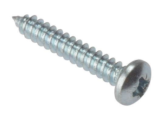 ForgeFix Self-Tapping Screw Pozi Compatible Pan Head ZP 1in x 8 Box 200 FORSTP18Z