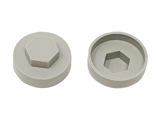 ForgeFix TechFast Cover Cap Goosewing Grey 16mm (Pack 100) FORTFCC16GG