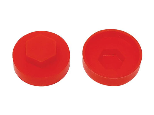 ForgeFix TechFast Cover Cap Poppy Red 16mm (Pack 100) FORTFCC16PR