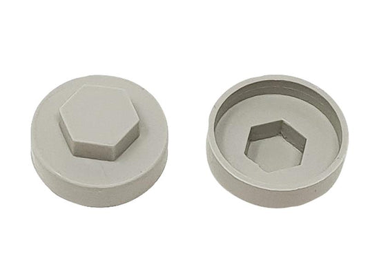 ForgeFix TechFast Cover Cap Goosewing Grey 19mm (Pack 100) FORTFCC19GG