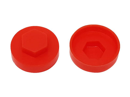 ForgeFix TechFast Cover Cap Poppy Red 19mm (Pack 100) FORTFCC19PR