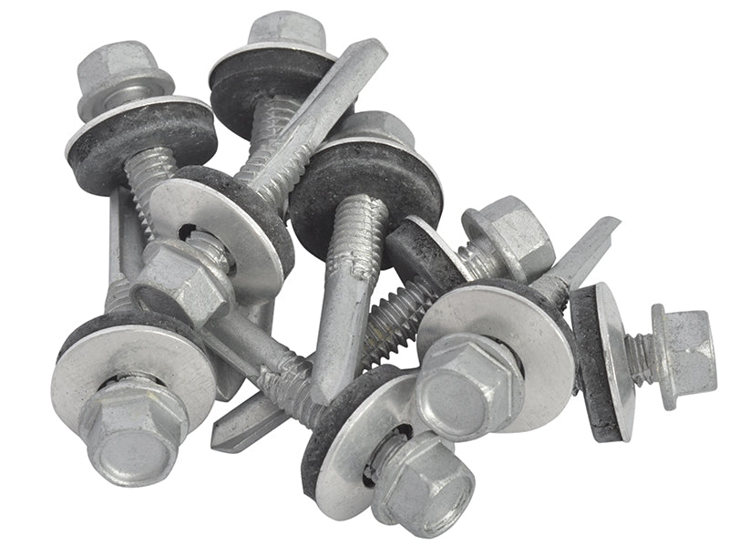 ForgeFix TechFast Hex Head Roofing Screw Self-Drill Heavy Section 5.5 x 35mm Pack 100 FORTFHH5535