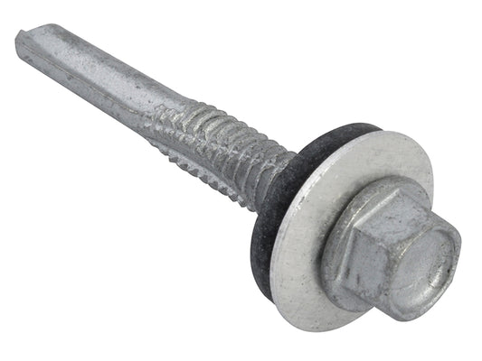 ForgeFix TechFast Hex Head Roofing Screw Self-Drill Heavy Section 5.5 x 38mm Pack 100 FORTFHH5538