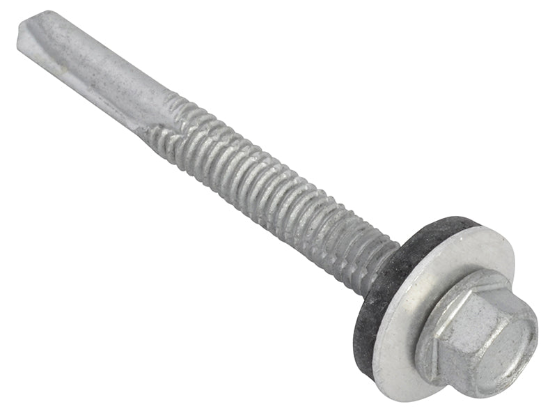 ForgeFix TechFast Hex Head Roofing Screw Self-Drill Heavy Section 5.5 x 51mm Pack 100 FORTFHH5551