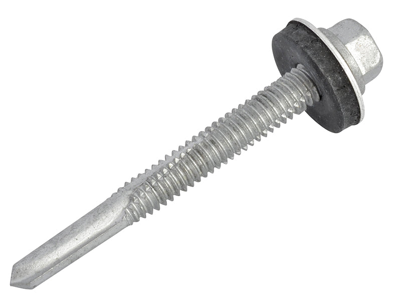 ForgeFix TechFast Hex Head Roofing Screw Self-Drill Heavy Section 5.5 x 51mm Pack 100 FORTFHH5551