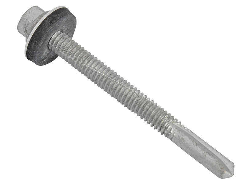 ForgeFix TechFast Hex Head Roofing Screw Self-Drill Heavy Section 5.5 x 60mm Pack 50 FORTFHH5560
