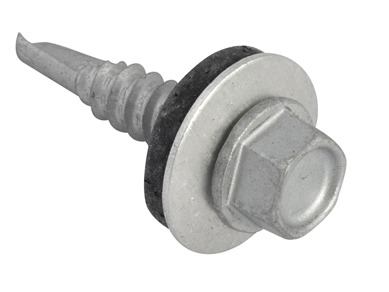 ForgeFix TechFast Hex Head Roofing Screw Self-Drill Light Section 5.5 x 25mm Pack 100 FORTFHL5525
