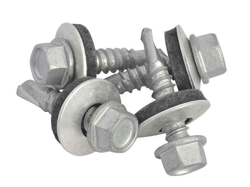 ForgeFix TechFast Hex Head Roofing Screw Self-Drill Light Section 5.5 x 25mm Pack 100 FORTFHL5525