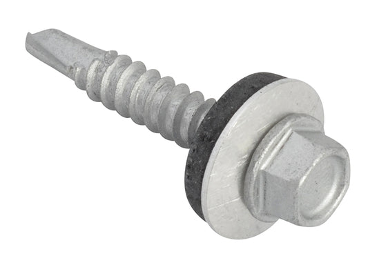 ForgeFix TechFast Hex Head Roofing Screw Self-Drill Light Section 5.5 x 32mm Pack 100 FORTFHL5532
