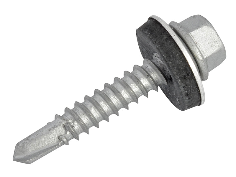 ForgeFix TechFast Hex Head Roofing Screw Self-Drill Light Section 5.5 x 32mm Pack 100 FORTFHL5532
