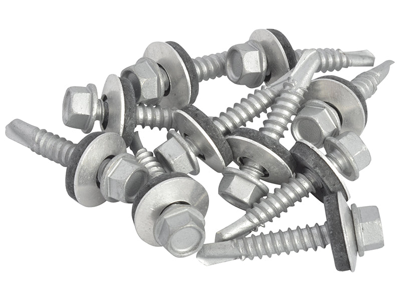 ForgeFix TechFast Hex Head Roofing Screw Self-Drill Light Section 5.5 x 32mm Pack 100 FORTFHL5532
