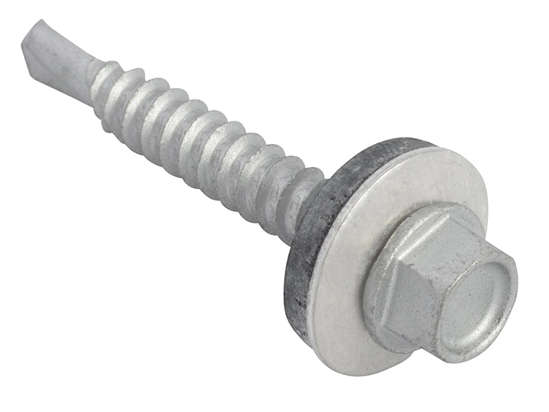 ForgeFix TechFast Hex Head Roofing Screw Self-Drill Light Section 5.5 x 38mm Pack 100 FORTFHL5538