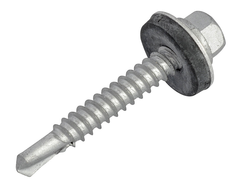 ForgeFix TechFast Hex Head Roofing Screw Self-Drill Light Section 5.5 x 38mm Pack 100 FORTFHL5538