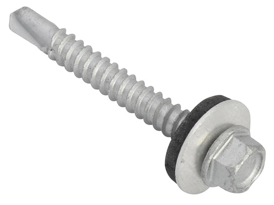ForgeFix TechFast Hex Head Roofing Screw Self-Drill Light Section 5.5 x 45mm Pack 100 FORTFHL5545