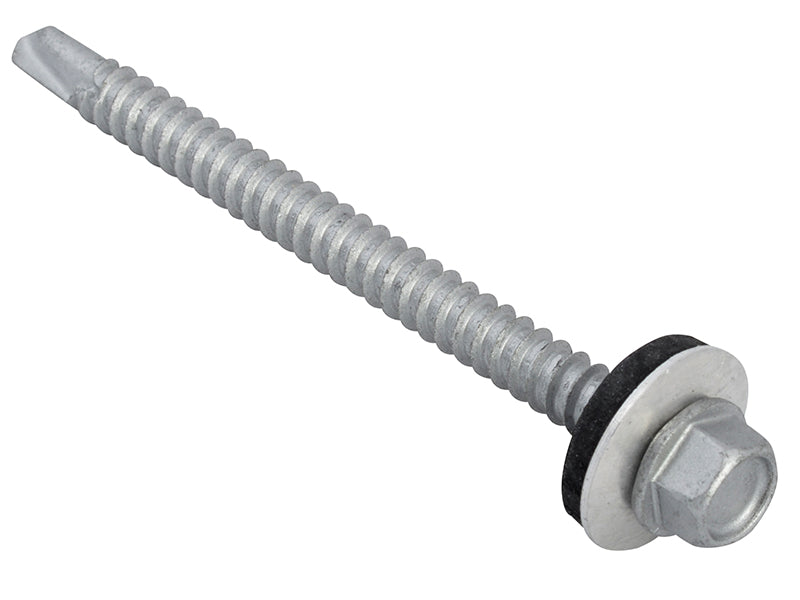 ForgeFix TechFast Hex Head Roofing Screw Self-Drill Light Section 5.5 x 70mm Pack 50 FORTFHL5570
