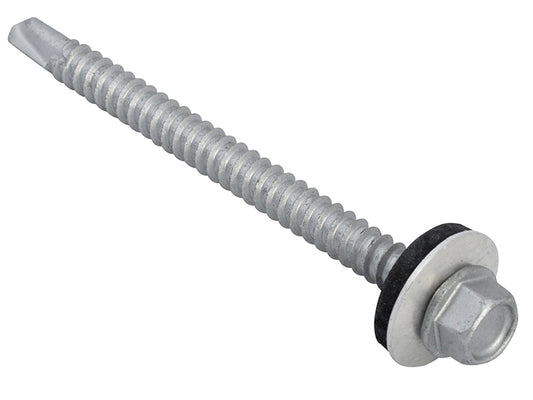 ForgeFix TechFast Hex Head Roofing Screw Self-Drill Light Section 5.5 x 70mm Pack 50 FORTFHL5570
