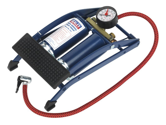 Sealey Foot Pump Twin Barrel FP2