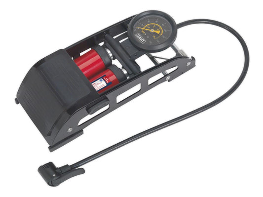 Sealey Foot Pump Twin Barrel FP6