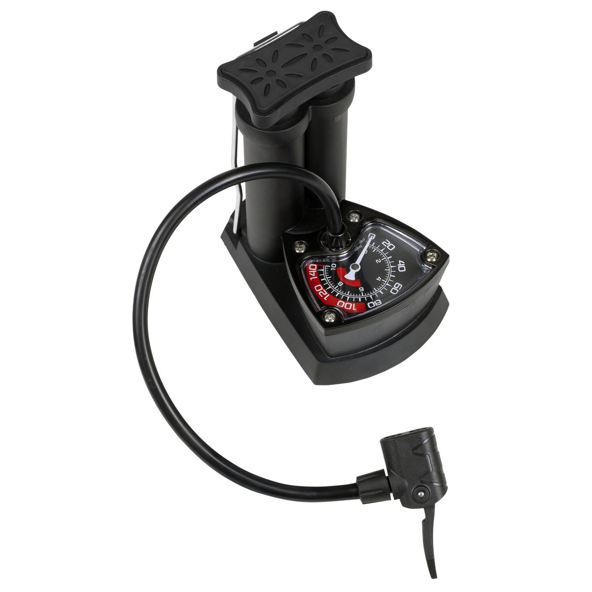 Sealey Mini Twin Barrel Bicycle Foot Pump For Presta And Schrader Valves FP7