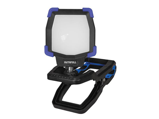 Faithfull Power Plus Rechargeable Clip Light 30W FPPCLIP30R