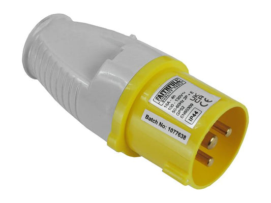 Faithfull Power Plus Yellow Plug 16A 110V FPPPLUG110