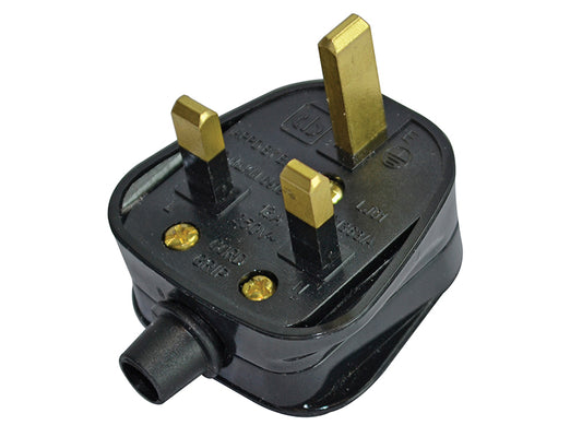 Faithfull Power Plus Black Plug 13A FPPPLUG13R