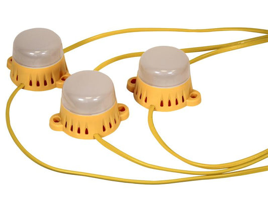 Faithfull Festoon Lights 10 LED Bulbs 110V 22m Power Plus FPPSLFESTL22