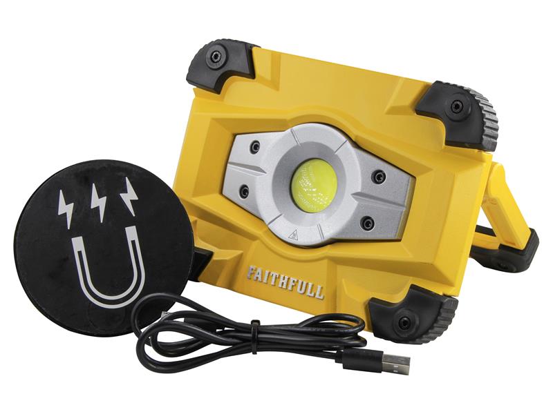 Faithfull Power Plus Rechargeable LED Work Light 20W FPPSLFF20WR