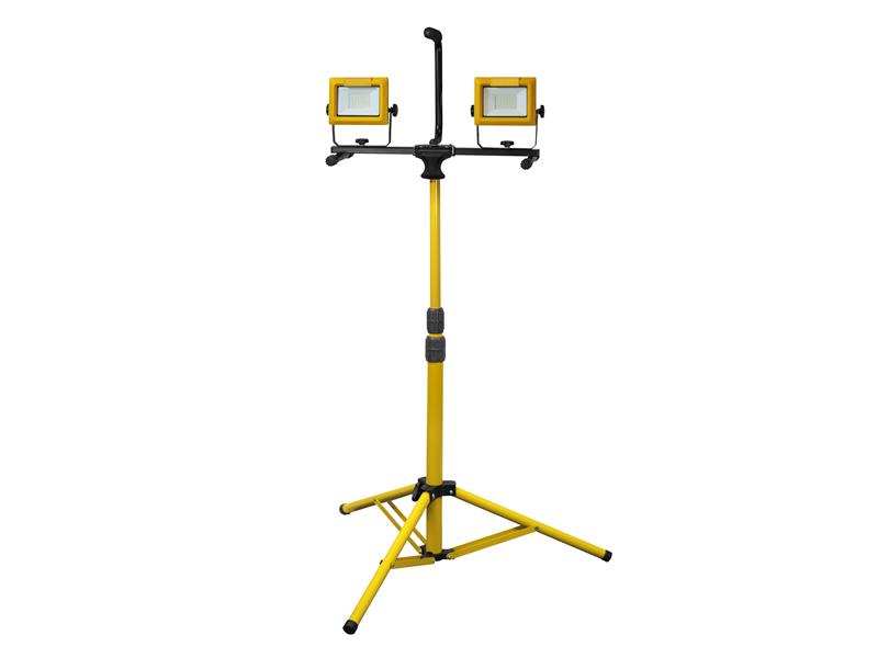 Faithfull Power Plus LED Twin Tripod Site Light 70W 240V FPPSLT70V