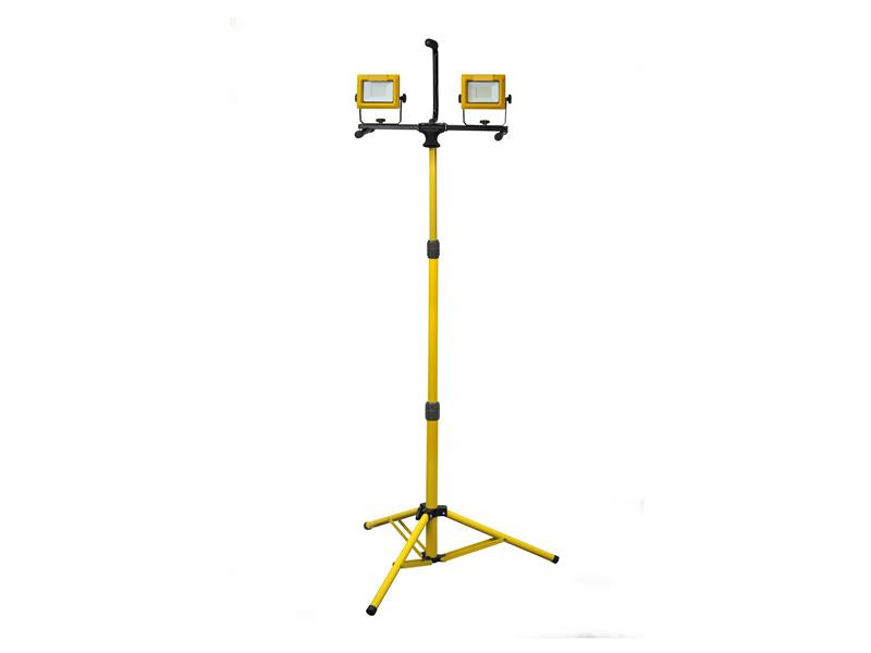 Faithfull Power Plus LED Twin Tripod Site Light 70W 110V FPPSLT70VL