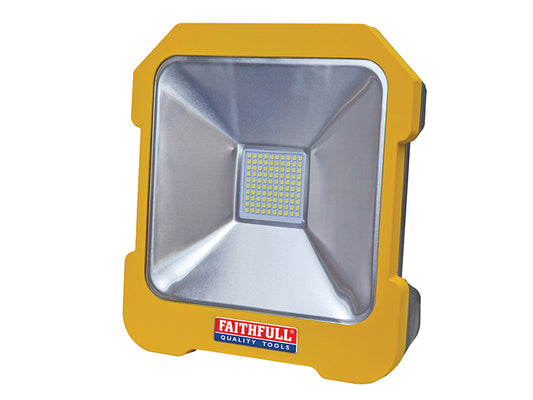 Faithfull Power Plus SMD LED Task Light with Power Take Off 20W 110V FPPSLTL20L