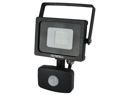 Faithfull Power Plus SMD LED Security Light with PIR 10W 800 lumen 240V FPPSLWM10S