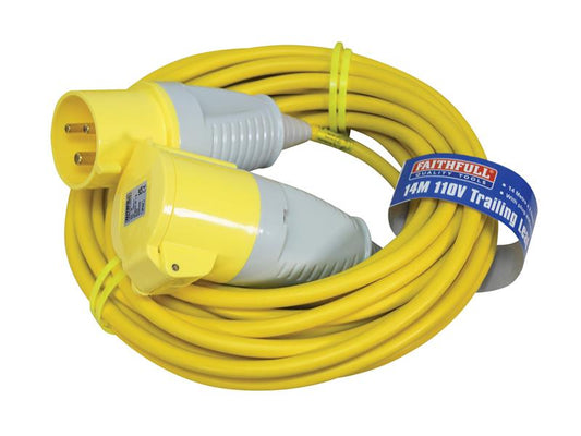 Faithfull Power Plus Trailing Lead 110V 32A 2.5mm Cable 14m FPPTL1432AMP