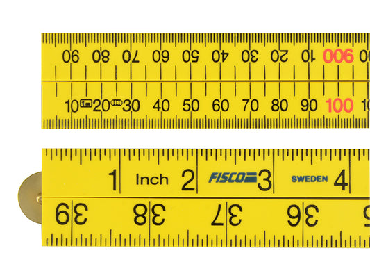 Fisco Yellow ABS Nylon Rule 1m / 39in FSCXFY1ME