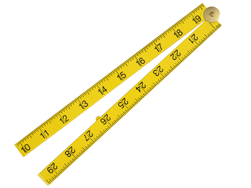 Fisco Yellow ABS Nylon Rule 1m / 39in FSCXFY1ME