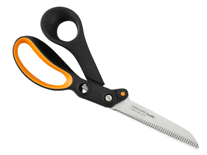 Fiskars Amplify Scissors 24cm Stainless Steel Blade Soft Grip Handle FSK1020223