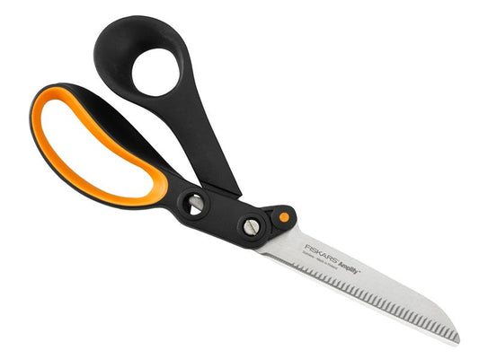 Fiskars Amplify Scissors 24cm Stainless Steel Blade Soft Grip Handle FSK1020223