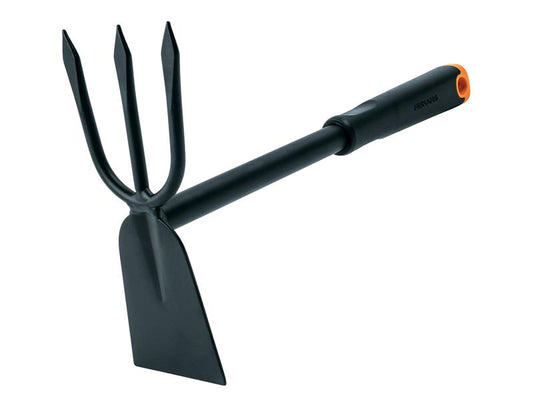 Fiskars Garden Cultivator Hoe Long Tines Ergonomic Handle FSK1027030
